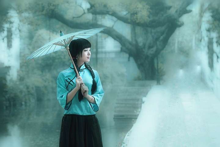 雨巷偶遇题图诗·七古